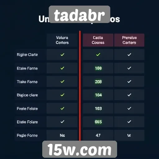 Comparativo entre tadabr e outras plataformas de jogos